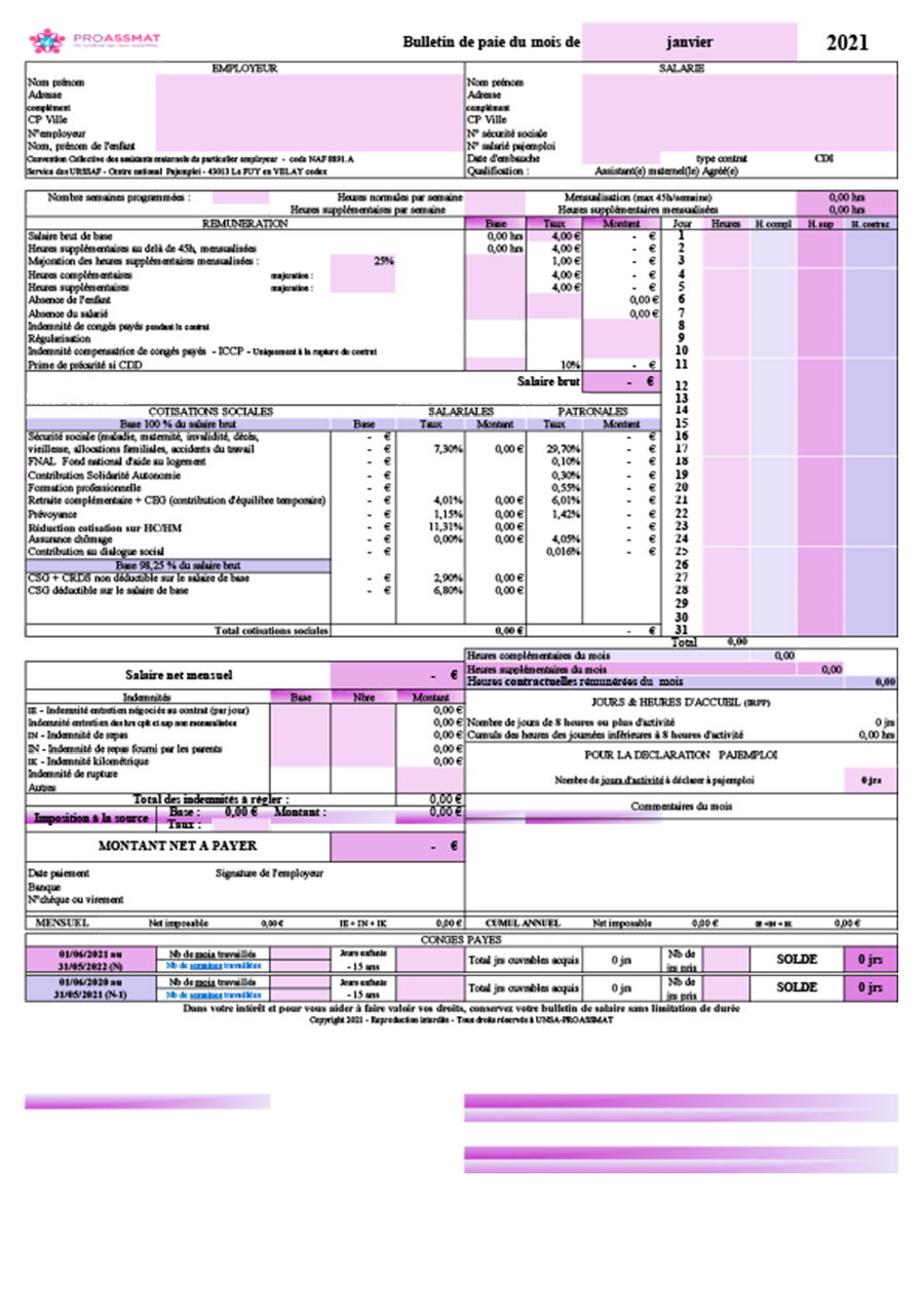 pot Marin plateforme fiche de paie assmat a imprimer fin de semaine